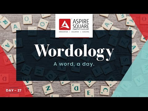 Wordology - Day 27