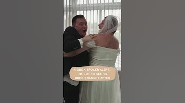 Surprise Wedding First Look For The Groom