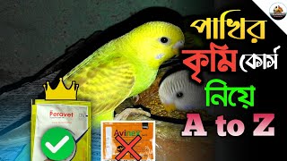 পাখির কৃমি কোর্স নিয়ে A to Z😮 || How to deworm your birds.