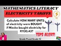 Electricity tariffs how many units of electricity were bought| Tariff systems