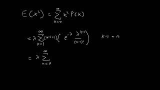 Poisson Distribution Variance Derivation | Probability Proofs