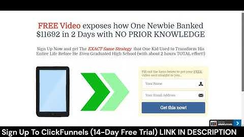 Create Squeeze Page Template In ‐ClickFunnel