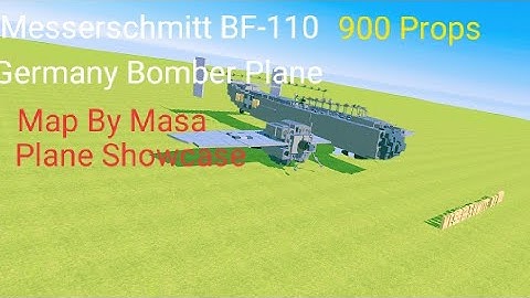 Messerschmitt BF-110 Germany Bomber Plane ( Simple Sandbox 2 )  { Build Showcase }
