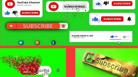 Green Screen Subscribe Button free ✓ No Copyright | subscribe button green screen #subscribebutton