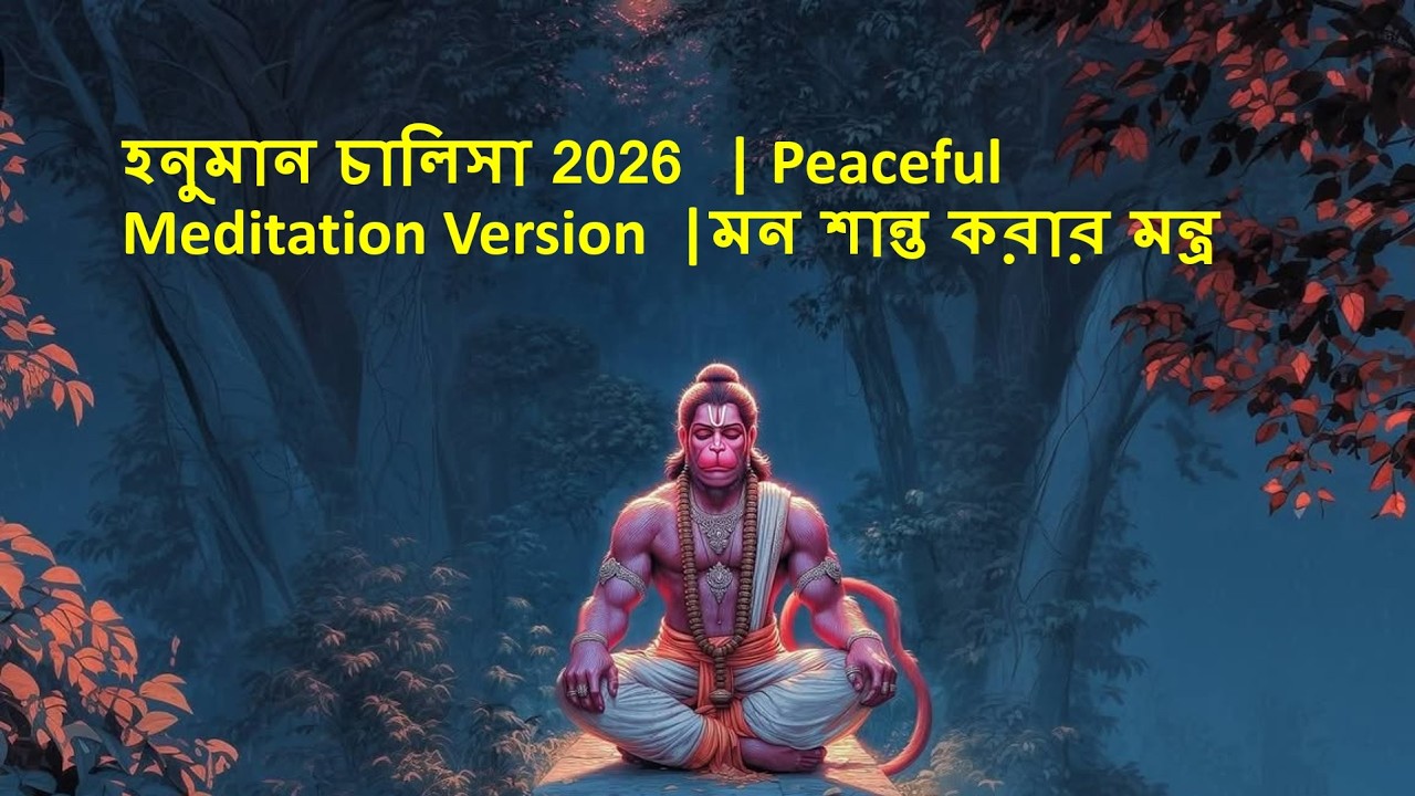 হনুমান চালিসা 2026  Peaceful Meditation Version  মন শান্ত করার মন্ত্র