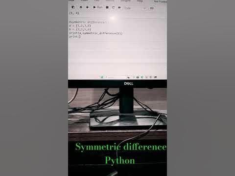 Symmetric difference python #python #coding #viral #shorts - YouTube