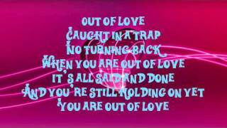 Cinema Bizarre -  Out of love Lyrics HQ