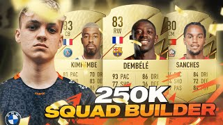 THE BEST 250K SQUAD BUILDER ON #FIFA22 ULTIMATE TEAM
