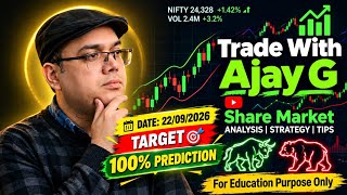 NIFTY 22 SEPTEMBER 2026 🔥 TARGET 🎯 | Market Prediction | Nifty Analysis @TradingSpot