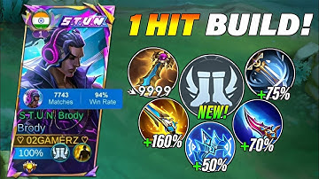 TOP 1 GLOBAL BRODY NEW  1 HIT BUILD & EMBLEM !! (MUST WATCH!) - BRODY BUILD TOP GLOBAL 2025