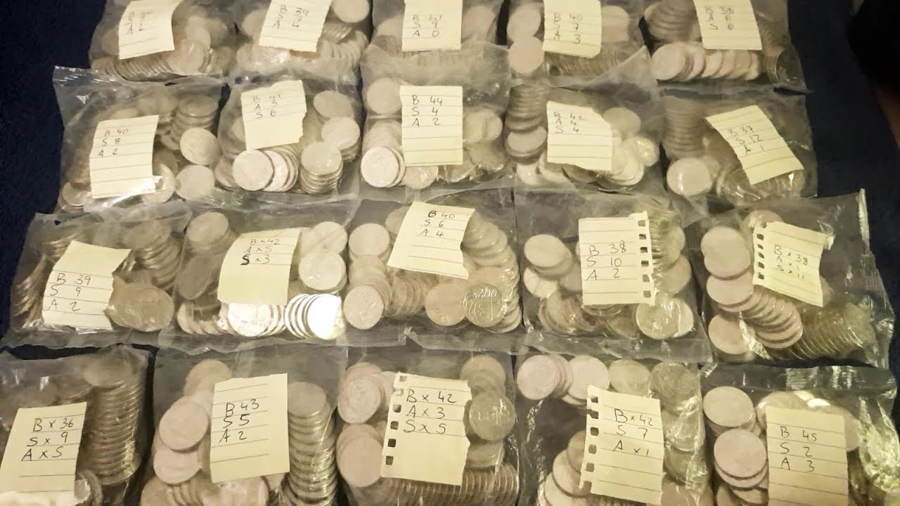 A-Z 10p coin hunt (£100) Bag 6 of 6 - Schorting out Scho many Sean Connerys