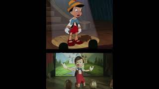 Pinocchio Ive Got No Strings Comparison (1940/2022) #shorts