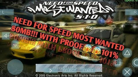 Need for Speed Most Wanter 80MB!!!Highly Compressed 101% work with proof