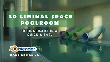 How to Make Poolrooms of Liminal Space / Blender 3.4