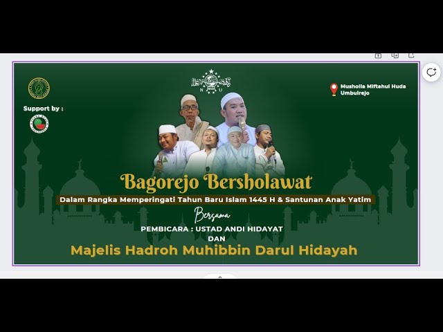 BAGOREJO BERSHOLAWAT BERSAMA USTADZ ANDY HIDAYAT class=