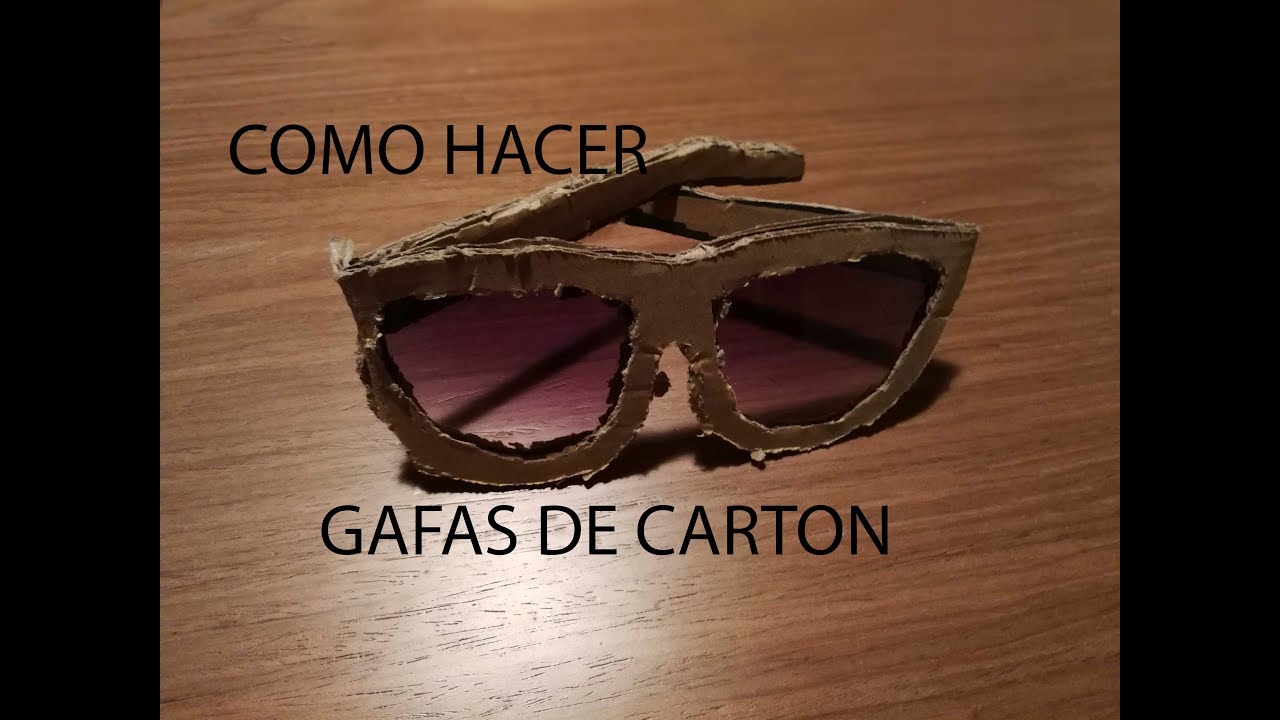 bienestar tramo gusano GAFAS DE CARTON LA NUEVA MODA - YouTube