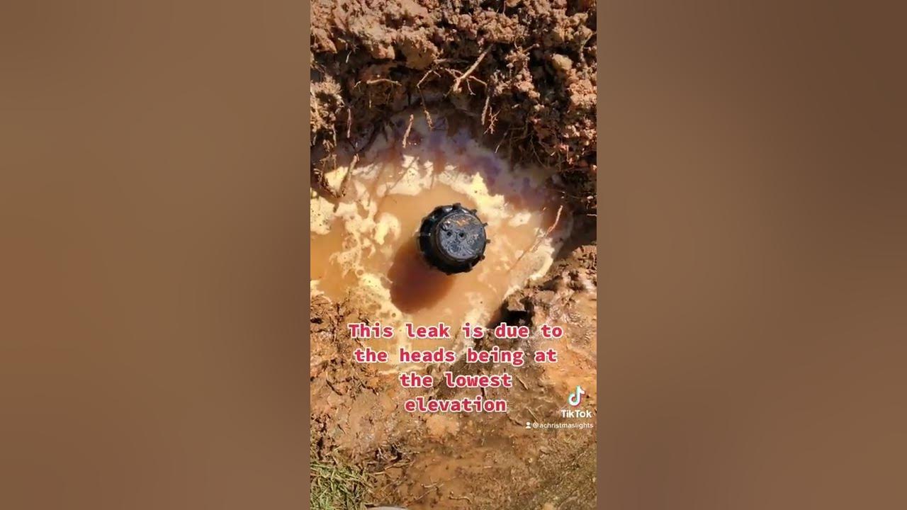 How to Fix a Leaking Sprinkler Head that is at the Lowest Spot on your