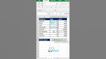 Sumproduct formula in Excel #excelformula #excel #spreadsheetmagic #exceltricks