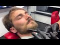 ASMR barber shave | fast shave |best beard cut | face  massage | оформление бороды | стрижка бороды