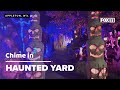 More than 50 animatronic decorations give this Wisconsin yard a spooky feel for Halloween