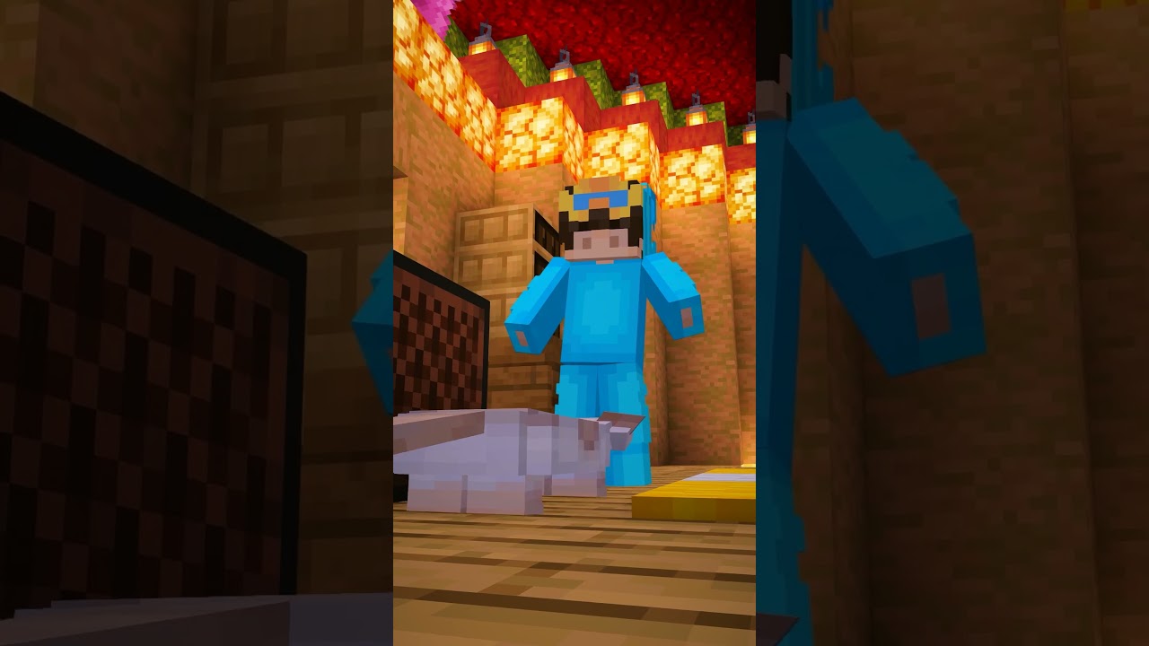 Pranking Nico As A CAT In Minecraft! #shorts