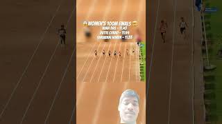 women's 100 metre running race India live #runner #athletics #shorts