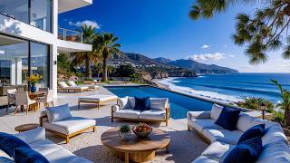Gentle Jazz Music On A Luxurious Beachfront Balcony - Soft Jazz Melodies To Help You Focus And Relax