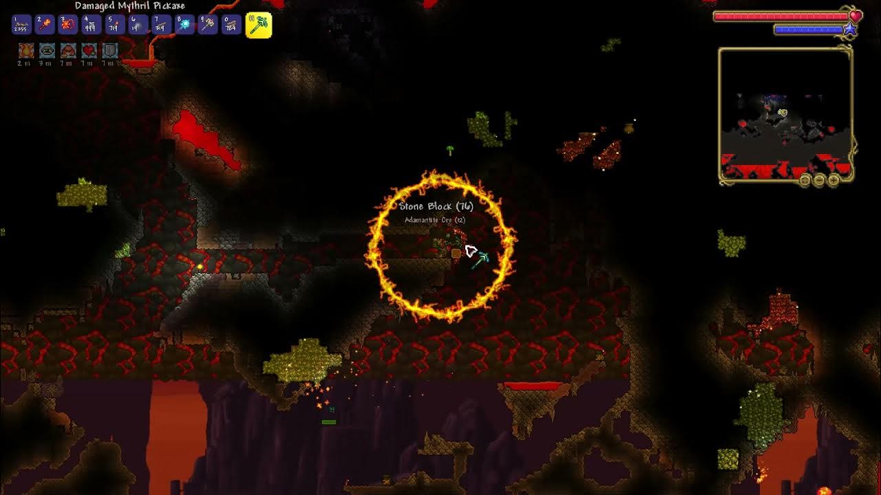 Where to search for Adamantite / Titanium ore Terraria 1.4.3.2 YouTube