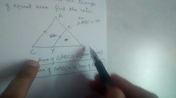 In triangle ABC, XY//AC and XY divides the triangle into two parts of equal area. Find ratio AX/XB