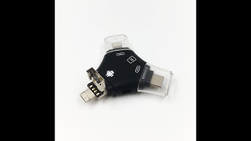 4-In-1 USB Reader And Flash Drive - Connect And Store Everything On A Single Piece