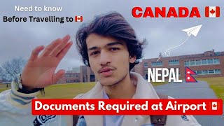 Documents Required at Airport for International Students 🇨🇦 || Canada 2024