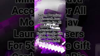 Selling Minecraft Java Accounts!! #shorts #minecraft #java #account