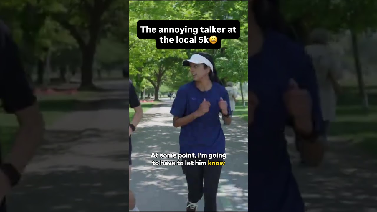 The annoying talker at the race😫😂 #running #runningpodcast #runningcontent