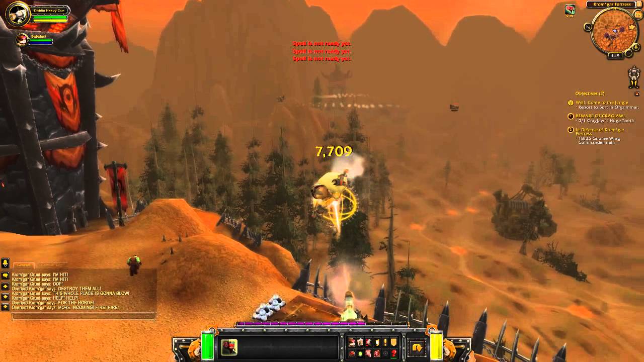 World of Warcraft In Defence Of Krom'gar Fortress Quest HD - YouTube