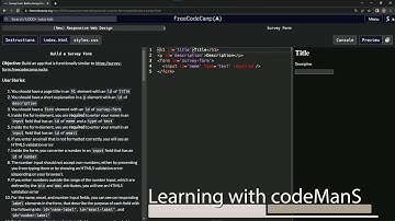 learn2code | freeCodeCamp (New) Responsive Web Design - Certification Project - Survey Form: Step 5