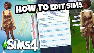 How To Edit Sims After Creating Them (clothes, traits, name, aspiration, makeup, add sims to family)