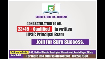 Strategies and Time Management : How to prepare for  for UPSC Vice Principal  by Shubh IAS Academy 6