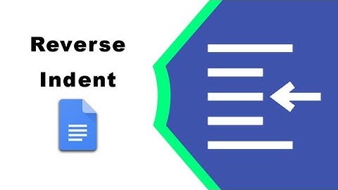 How to reverse indent in google docs