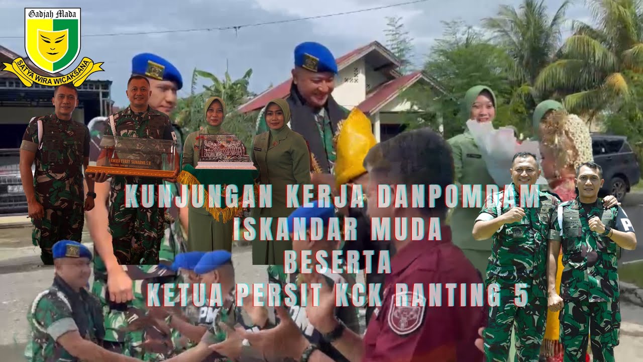 KUNJUNGAN KERJA DANPOMDAM IM BESERTA  KETUA PERSIT KCK RANTING 5 POM CAB III PD IM