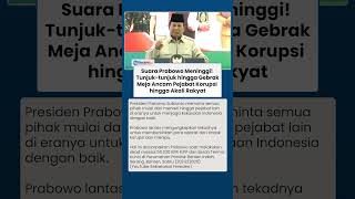 Suara Prabowo Meninggi! Tunjuk-tunjuk hingga Gebrak Meja Ingatkan Pejabat Tak Korupsi \u0026 Akali Rakyat