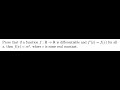 Real Analysis Problem 7