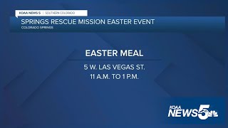 Colorado Springs Rescue Mission hosts Easter dinner for the unhoused