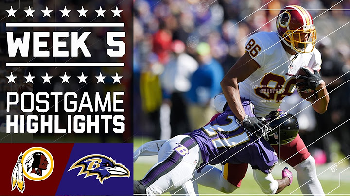 Redskins vs. Ravens | NFL Week 5 Game Highlights