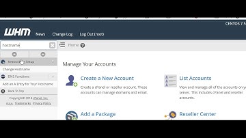 Change Hostname in WHM/ cPanel