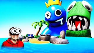 Escaping RAINBOW FRIENDS ISLAND In VR