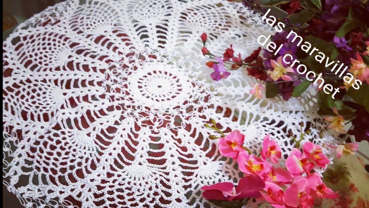 TAPETE REDONDO TEJIDO A CROCHET 