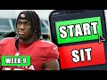 Week 9 Fantasy Football Start & Sit Tips π | Complete Matchup Breakdown