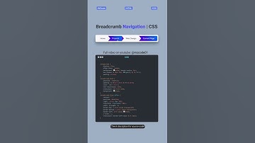 Breadcrumbs navigation Bar pure CSS