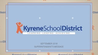 September Superintendent's Message 2018