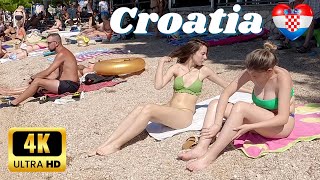 Croatia Beach Walk Makarska The Gem Of The Riviera 4K Walking Tour With Bikini Beach Walk